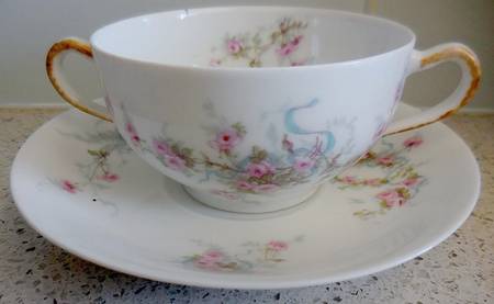 Schleiger 342s-1 Flat Bouillon Cup & Saucer