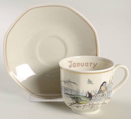 The Country Diary of An Edwardian Lady Footed Cup & Saucer Set