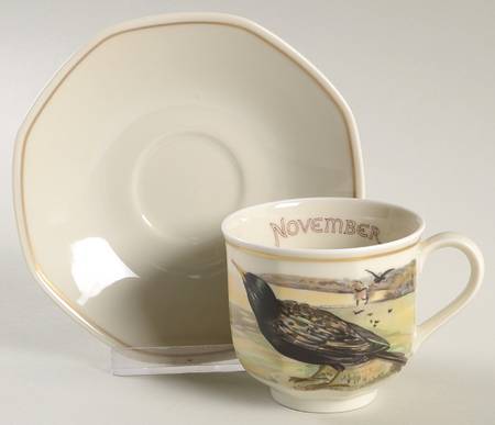 The Country Diary of An Edwardian Lady Footed Cup & Saucer Set