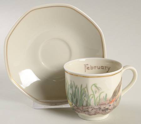 The Country Diary of An Edwardian Lady Footed Cup & Saucer Set