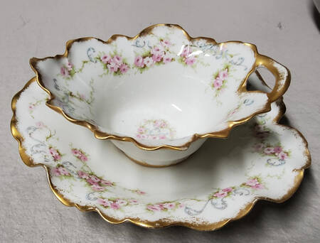 Schleiger 340f Mayonnaise Bowl & Underplate