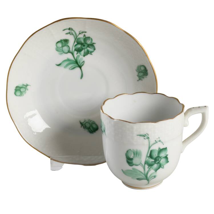 HER20 Flat Demitasse Cup & Saucer Set