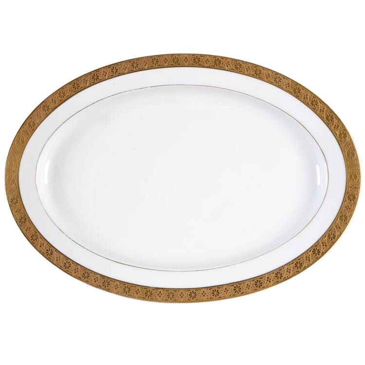 HUT711 16" Oval Serving Platter