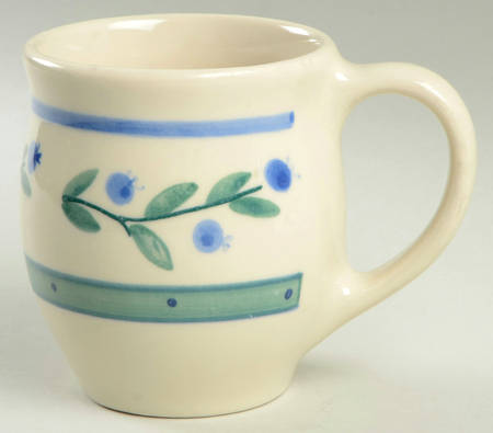 Blueberry (Green & Blue Bands) Latte Mug