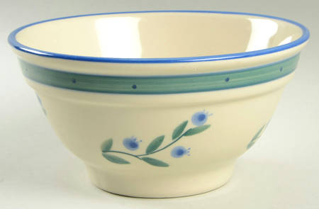 Blueberry (Green & Blue Bands) 7" Mixing Bowl
