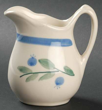 Blueberry (Green & Blue Bands) Creamer