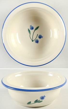 Blueberry (Green & Blue Bands) Chowder Bowl
