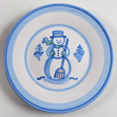 Christmas Luncheon Plate