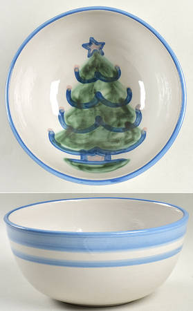 Christmas 8" Round Vegetable Bowl