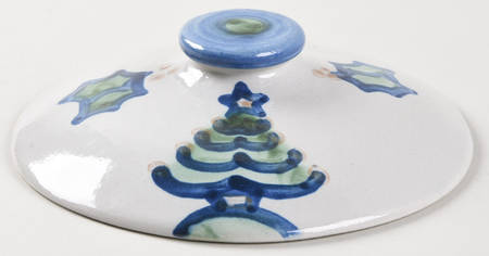 Christmas Lid for 1.75 Qt Round Covered Casserole