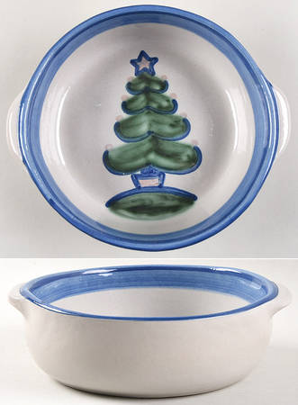 Christmas 8" Round Open Casserole