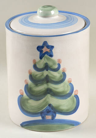 Christmas Large Canister & Lid