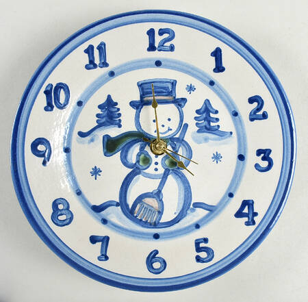 Christmas Clock Plate