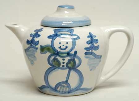 Christmas Teapot & Lid