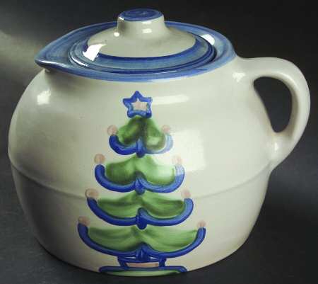 Christmas Bean Pot & Lid