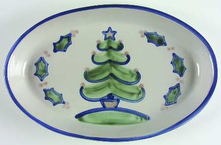 Christmas 13" Oval Serving Platter
