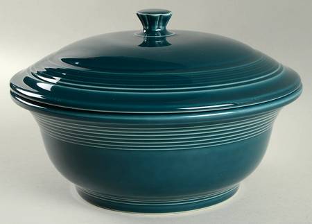 Fiesta Juniper (Intro 1999) 2 Qt Round Covered Casserole (MB 9 Base)