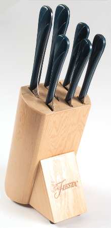 Fiesta Juniper (Intro 1999) 6 Piece Cutlery Set with Small Wood Block