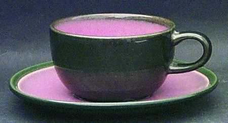 Rose Peacock (Coupe) Flat Cup & Saucer Set