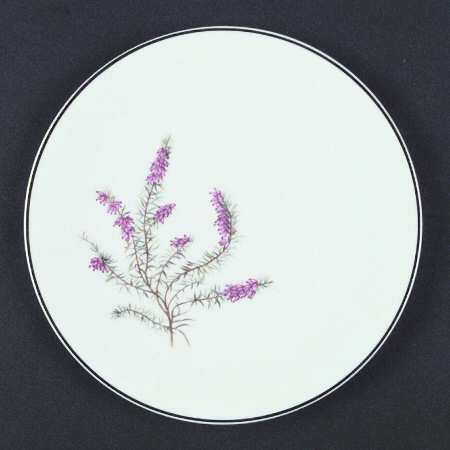 Heather White Coupe Salad Plate