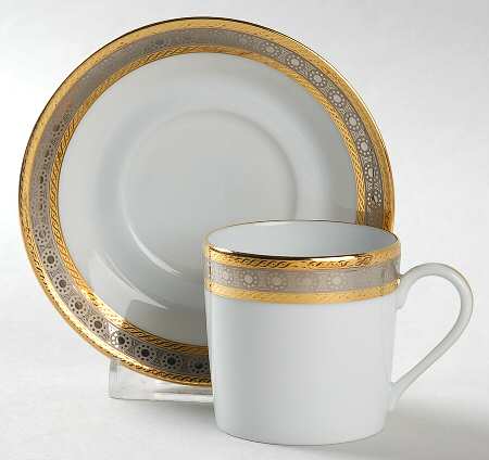 Place Vendome Flat Demitasse Cup & Saucer Set