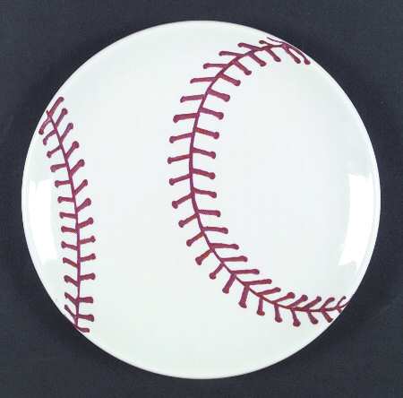 Baseball Luncheon Plate