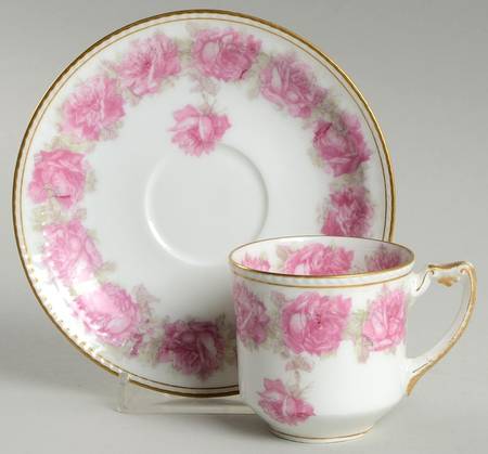 Schleiger 55-14 Flat Demitasse Cup & Saucer Set