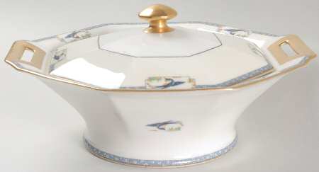 Calcutta (Cream Rim) Round Covered Vegetable
