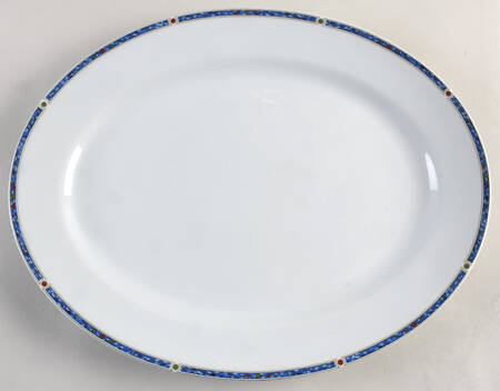 Chatelaine Blue 15" Oval Serving Platter