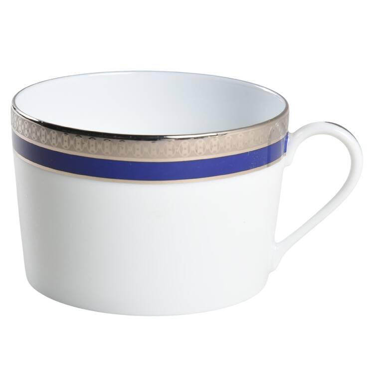 Symphonie Blue Platinum Flat Cup by Haviland