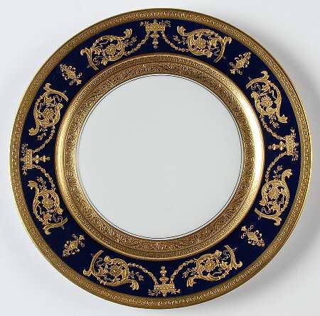 Imperator Cobalt Salad Plate