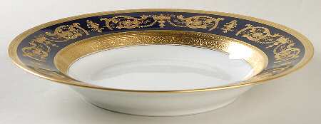 Imperator Cobalt Large Rim Soup Bowl