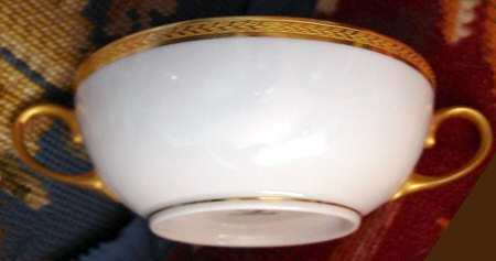 Golden Laurel Flat Cream Soup Bowl