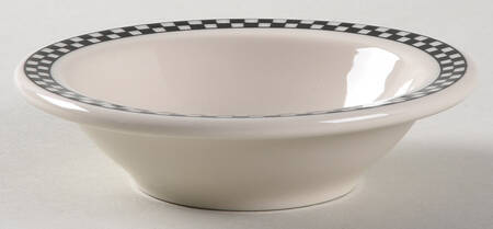 Checkers Black 4 3/4" Fruit Bowl