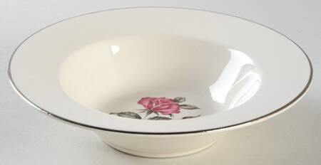 Tiffany Rose Rim Fruit/Dessert (Sauce) Bowl