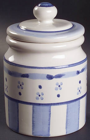 Classic Blues Medium Canister & Lid