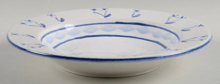 Classic Blues Rim Soup Bowl