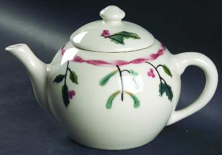 Ribbon & Garland Teapot & Lid