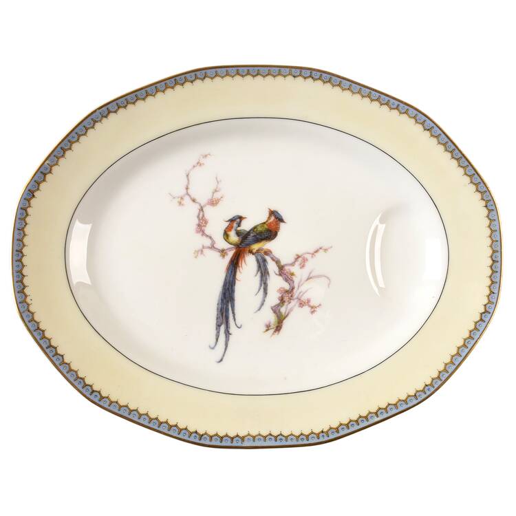 H1012 11" Oval Serving Platter with Well