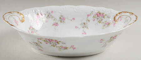 Schleiger 320e (Scalloped) 10" Oval Vegetable Bowl by Haviland