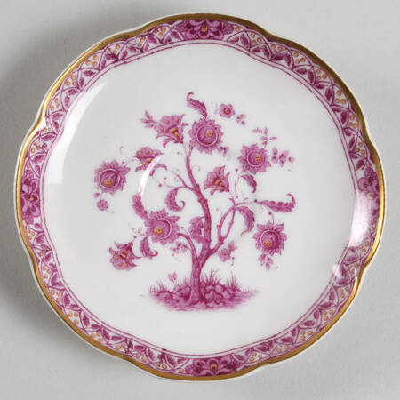 Arbre Des Indies Purple Saucer for Demitasse Cup