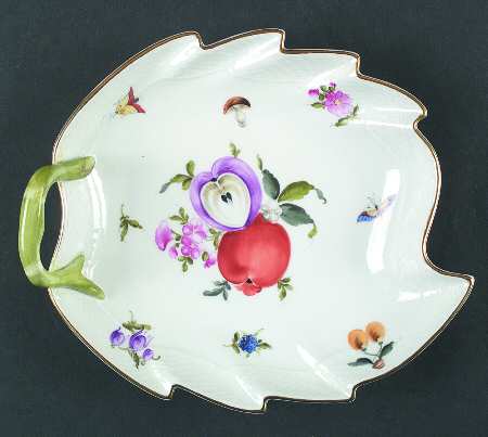 Fruit & Flowers Leaf Shaped Dish