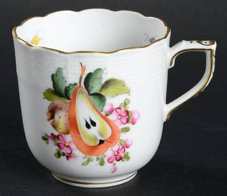 Fruit & Flowers Flat Demitasse Cup