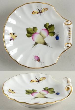 Fruit & Flowers Small Shell Shaped Dish