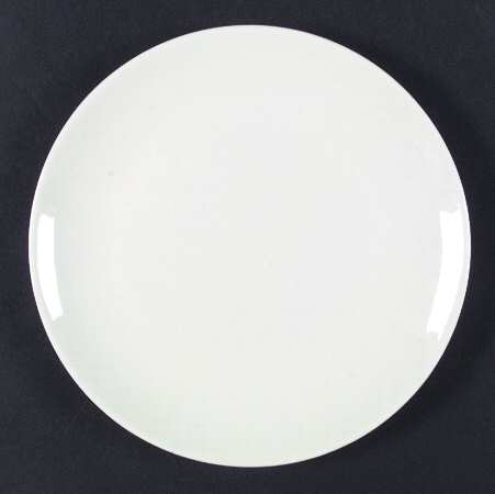 Rhythm White Luncheon Plate