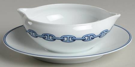Chaine D'Ancre (Blue) Sauce Boat No Lid