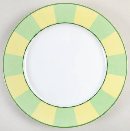 Africa Green-Yellow Service Plate (Charger)