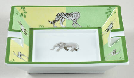 Africa Green-Yellow 6" Ashtray