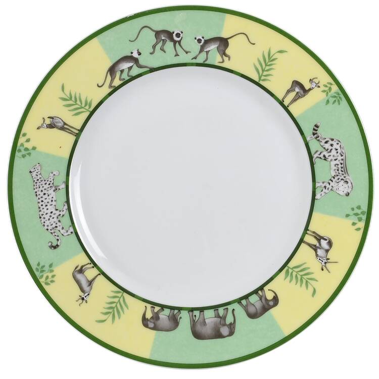 Africa Green-Yellow Salad Plate