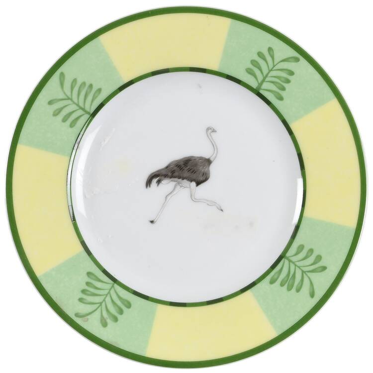 Africa Green-Yellow Bread & Butter Plate
